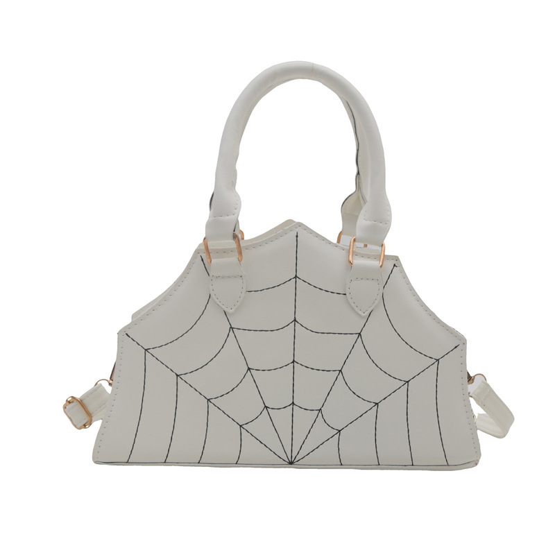 2024 nuevo bolso de tela de araña de moda personalidad extraña bolso de hombro en bordado simple bolso de mochila extranjero
