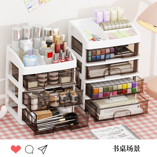 Drawer-style desk organizer office desk storage station stationery storage solution cosmetic shelf storage cabinet box