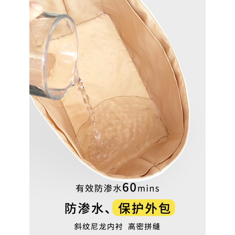 [내부 컨테이너 만] ONTHEGO DUPONT 종이 내부 가방 토트 백 초경량 방수 내부 라이닝 메이크업에 적합
