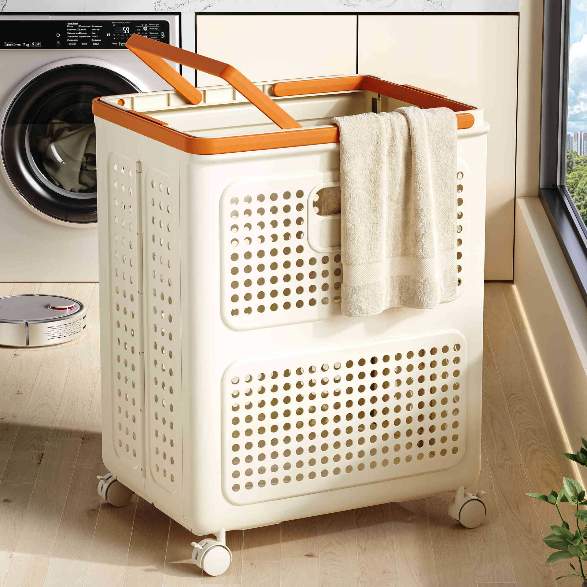 折叠脏衣篮家用新款洗衣篮储物大收纳筐脏衣篓卫生间脏衣服收纳篮