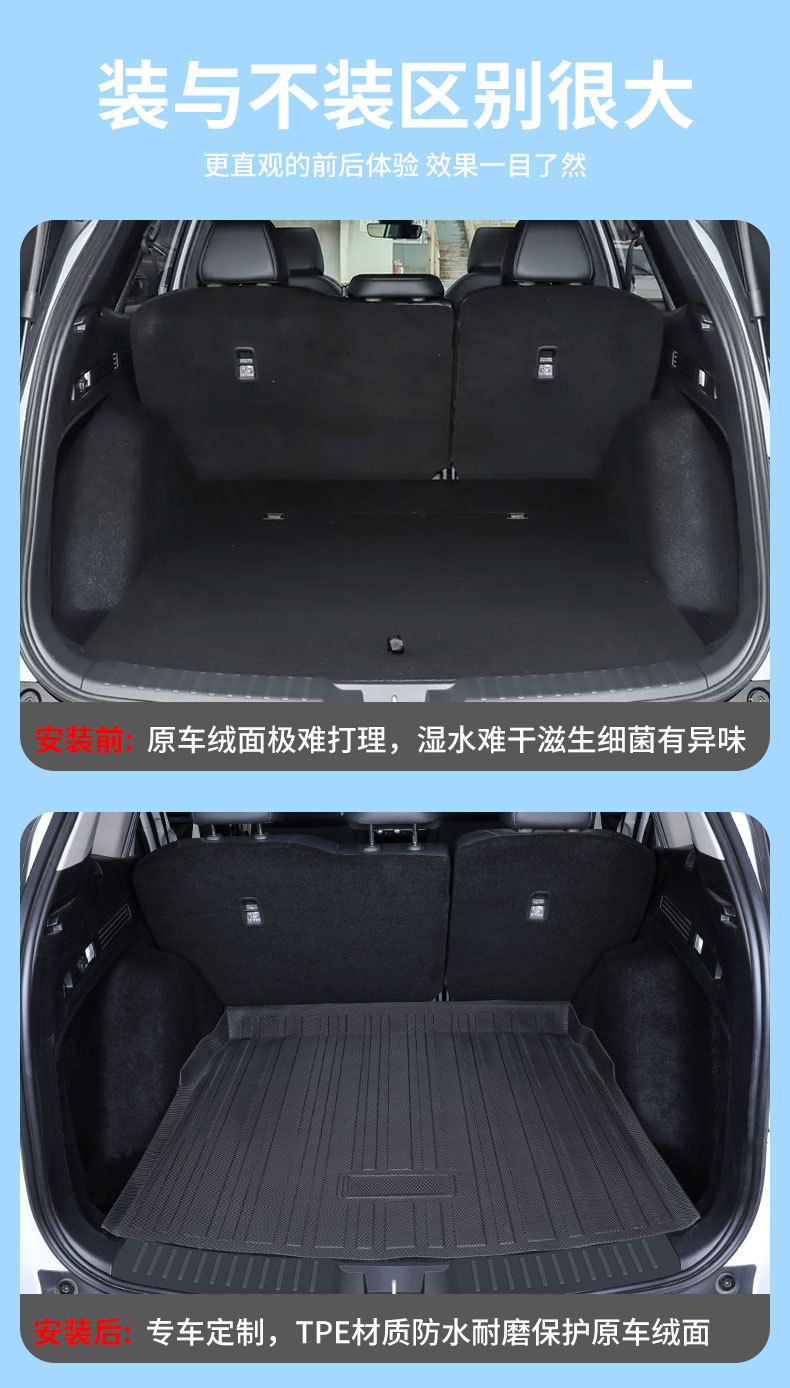 Suitable for Honda Crv Trunk Mat 25 Models 24 Dongfeng 2024 Special Trunk Mat 20 Car Trunk Mat