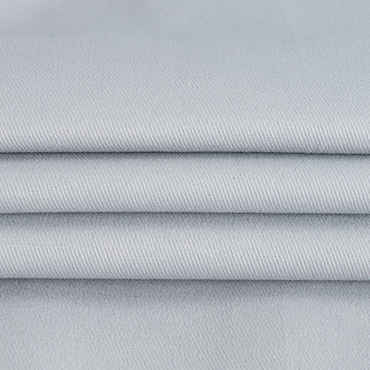 Mayorista sustentable 255gsm de espesor tween algodón spandex tela de camisa elástica
