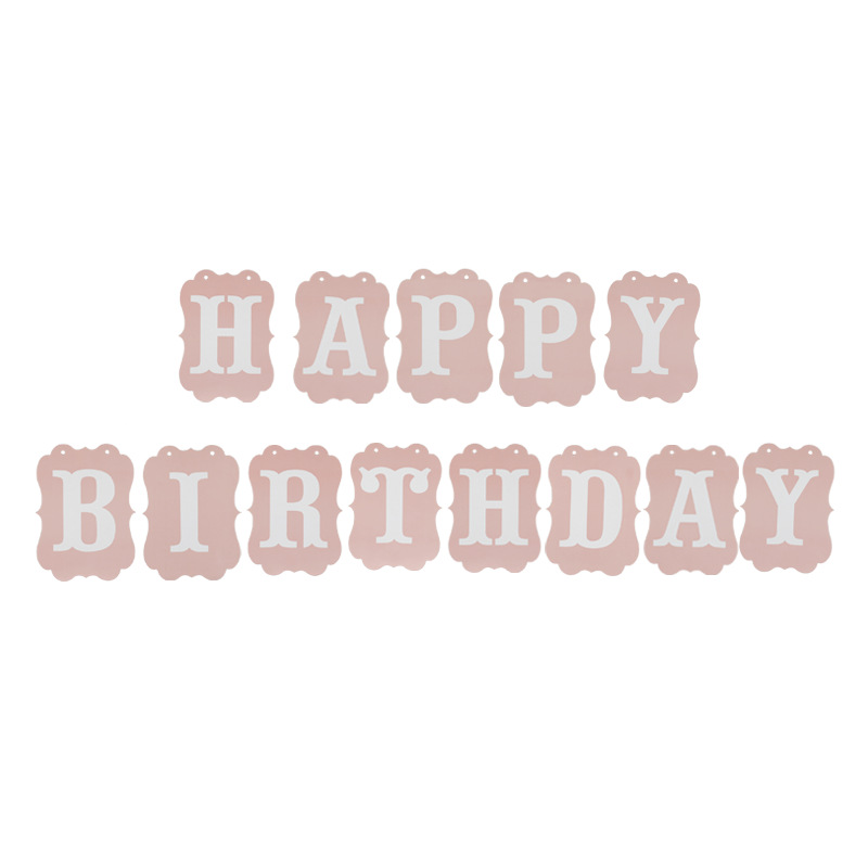 Birthday Occasion Birthday Simple Style Classic Style Letter Paper Birthday Hanging Flag