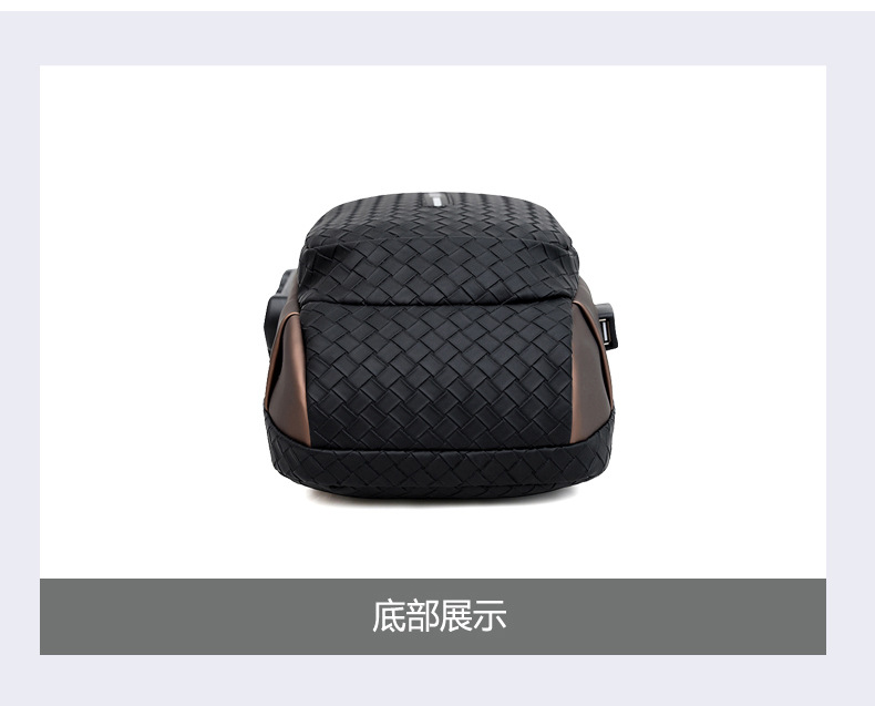 Cross-border men's chest bag, anti-theft password lock, single-shoulder bag, casual and simple crossbody bag, water-resistant outdoor storage chest bag undefined