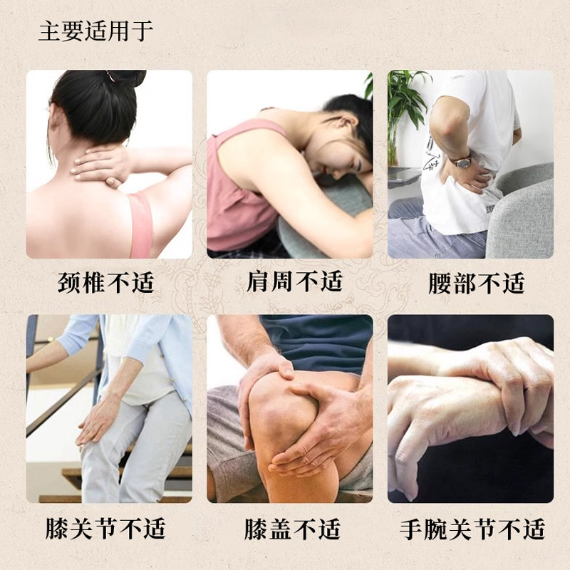 北京銅仁堂老黒軟膏ハーブツボ絆創膏頚椎パッチ膝パッチ関節パッチ 6 パッチ/箱|undefined