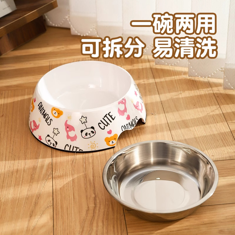 tazón de comida para perros tazón de comida para perros tazón de comida para perros tazón de arroz para gatos tazón de arroz de acero inoxidable 304 tazón especial para alimentos para perros cachorros artículos para mascotas