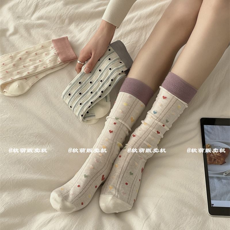 Brand summer breathable thin cute knee socks with bow
