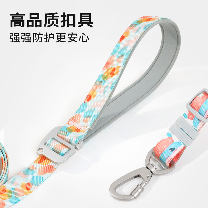 Cuerda de tracción de dos manos de liberación multifuncional para perros