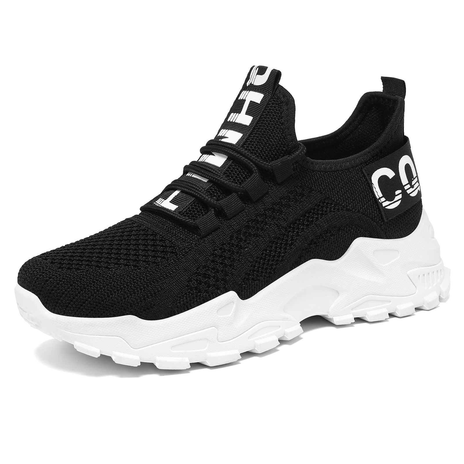Zapatos de mujer primavera zapatos casuales de mujer altura de suela gruesa zapatos de suela suave no se cansa zapatos de malla de pies cómodos zapatos de tejido transpirables