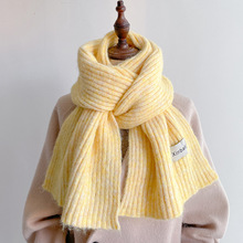2024新款针织毛线围巾女生秋冬季韩版大少女围脖加厚保暖护颈软糯