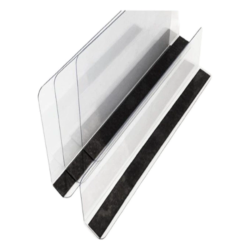 Делитель полки L-образный дефлектор Магнитный делитель супермаркета прозрачный ПВХ Магнитный раздел дефлектора полки магазина