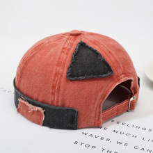 冬季新款无檐帽子男女圆顶瓜皮帽地主帽破布嘻哈街头雅痞流氓帽潮