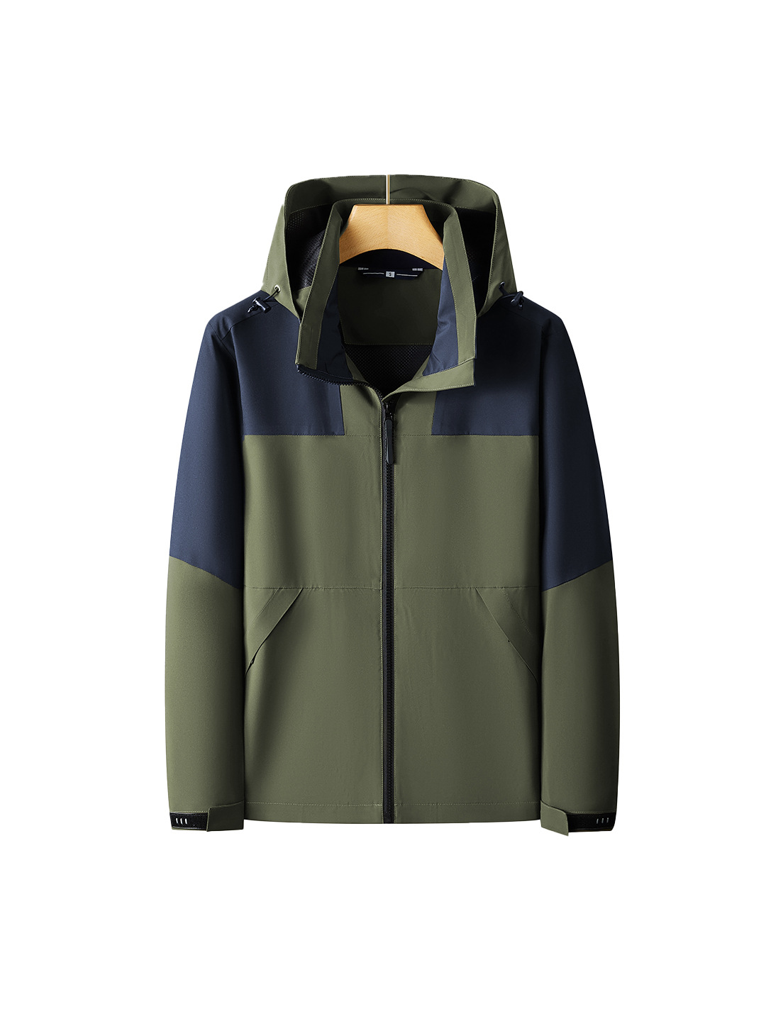 Personalizada ropa de asalto de una sola capa de otoño y invierno engrosado dos piezas conjunto de ropa de trabajo estampado bordado pintado herramientas impermeables a prueba de viento