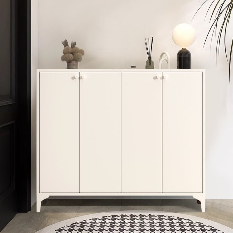 Ultra-Thick Steel Shoe Cabinet with Double Doors, Light Luxury Bedroom Dust-Proof Lockable Entrance Living Room Combination Entry Storage Cabinet