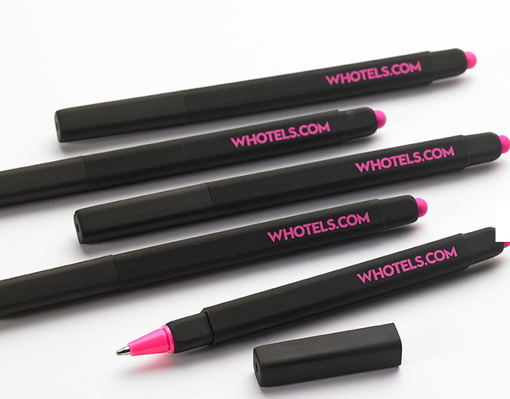 Nuevo hotel bolígrafo logotipo bolígrafo publicitario W bolígrafo neutro bolígrafo portátil