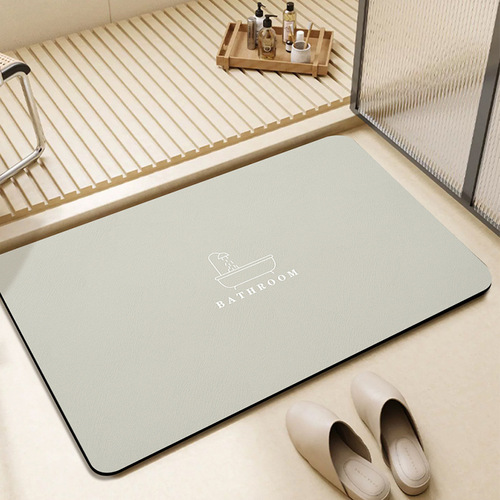 Minimalist Style Diatomaceous Earth Bathroom Non-Slip Carpet, Highly Absorbent & Slip-Resistant Mat, Durable Entrance Hallway Floor Mat