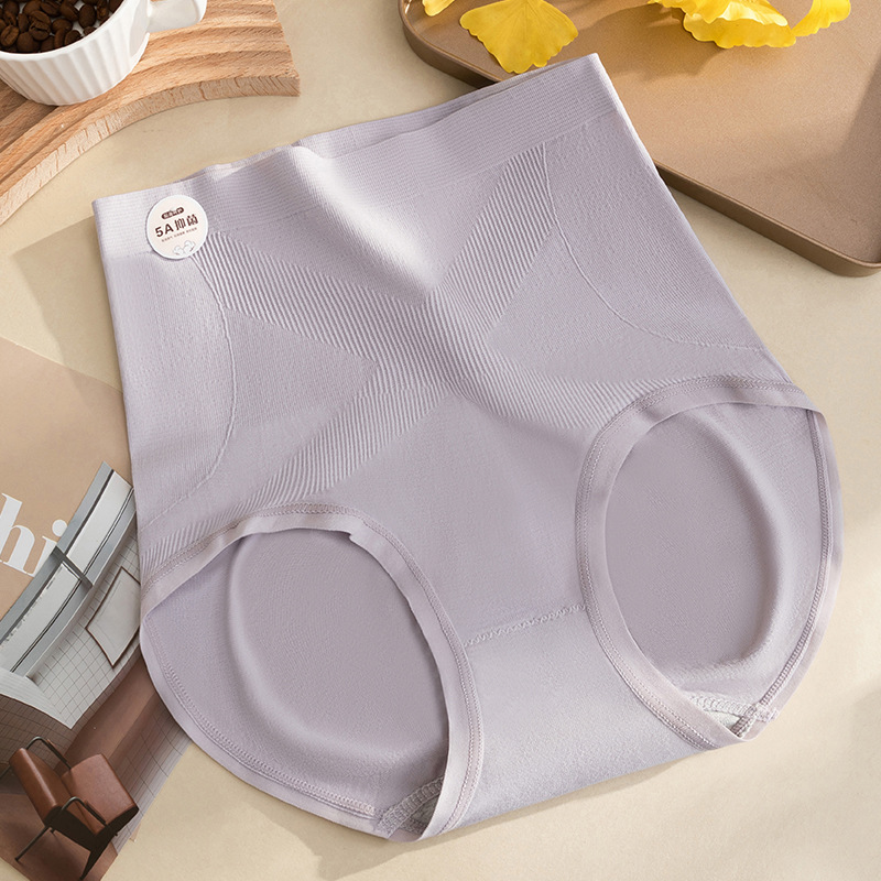 La ropa interior del abdomen cruza la cintura alta y las caderas no se estiran, la entrepierna no se enrolla, la entrepierna es transpirable y refrescante, la entrepierna antibacteriana es refrescante