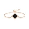 Golden agate bracelet, pink gold