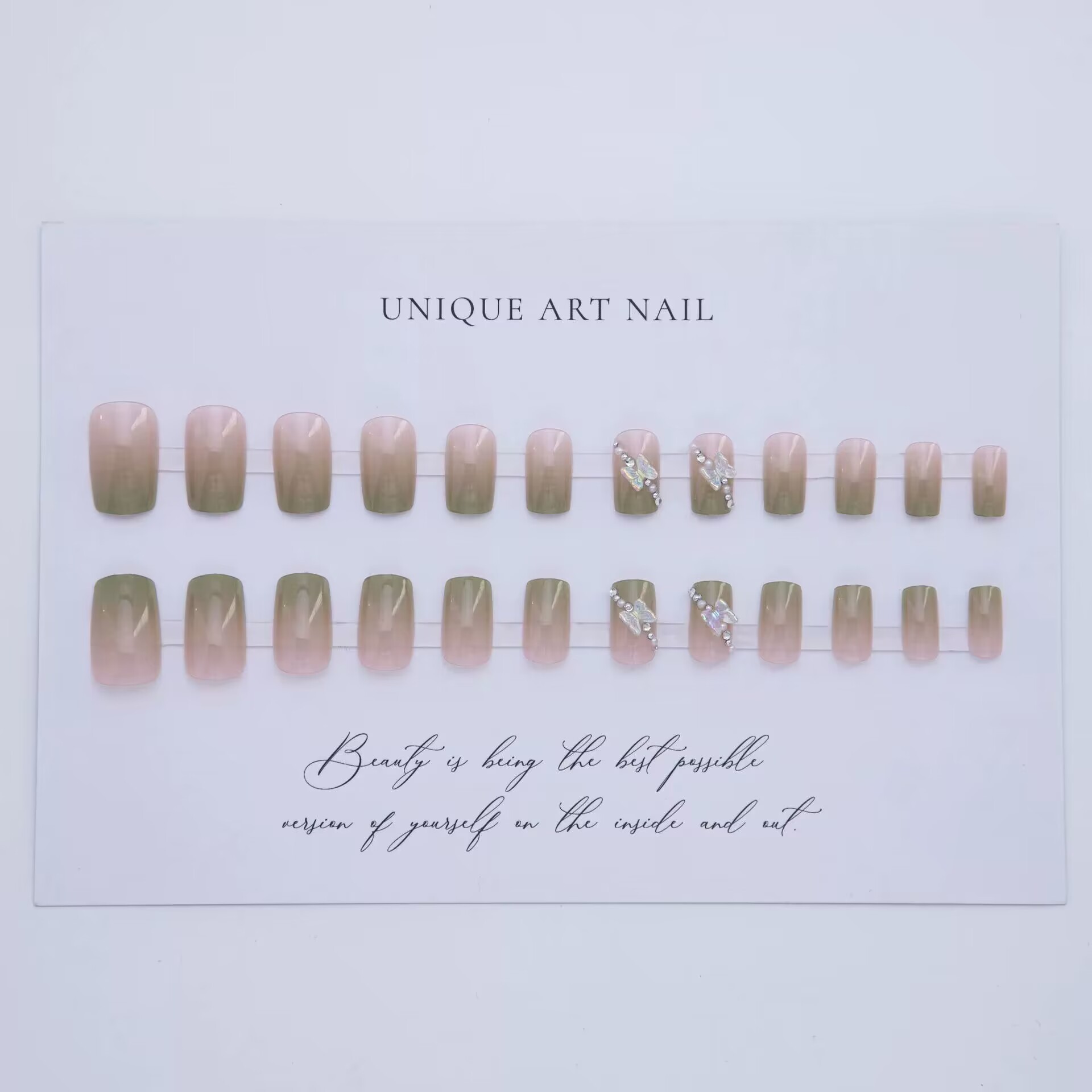 M353绿色渐变蝴蝶 (4)