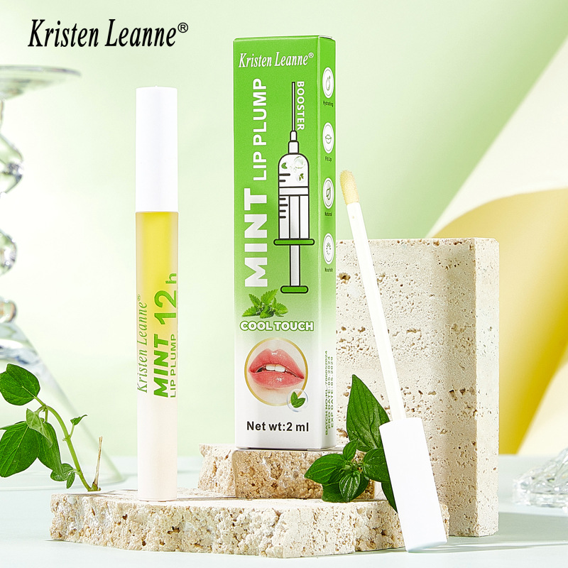 Aceite labial de larga duración Black Technology de KRISTEN LEANNE con efecto refrescante y transparencia de menta Duddy Lips_voghion.com