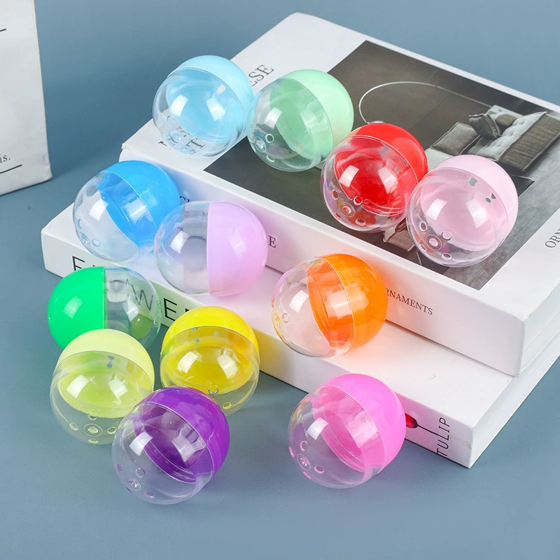 48x56mm овальный корвик из яичной скорлупы капсулы мини-куклы игрушка ручной торвит машина пустая оболочка шарик цветной пластиковый шарик