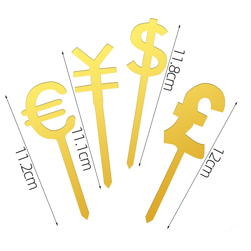 Decoración de pastel de cumpleaños de doble capa de acrílico plug-in estilo chino rojo cumpleaños carácter cumpleaños Decoración Accesorios