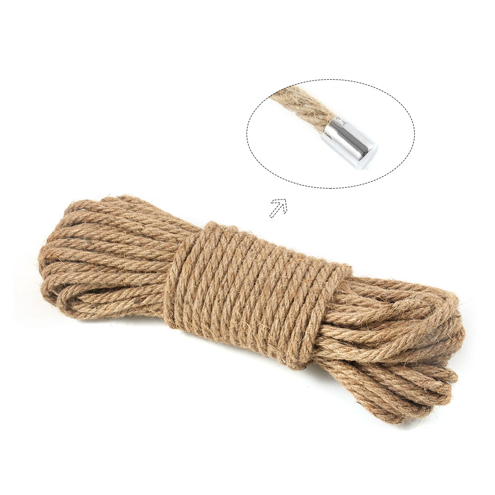Hemp Bondage Rope (Muqu) 5–40 m options, natural jute, metal or plain ends