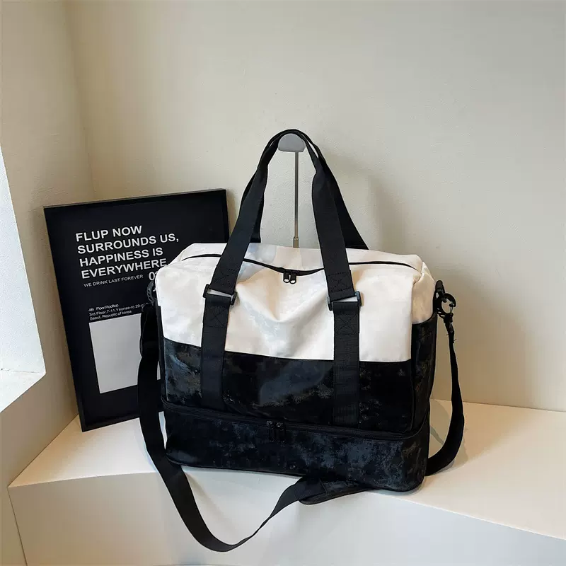 短途旅行包男大容量运动健身包女轻便通勤收纳袋手提行李袋单肩包