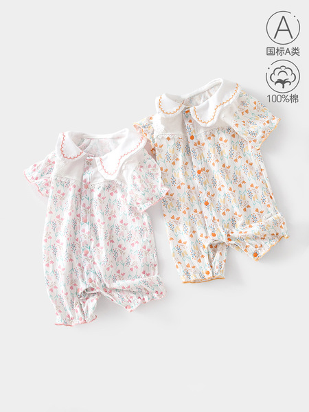 Children's summer thin cotton summer clothing girl's for early age