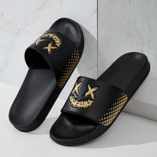 跨境一字拖2025夏季新款EVA拖鞋情侣欧美大码拖鞋潮流外穿沙滩拖