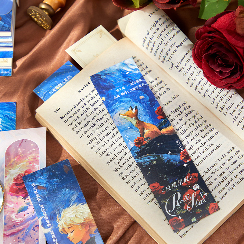 Set de marcadores de diez luces a lo largo de la serie de paisajes creativos de estudiantes de alto valor facial de lectura marcadores