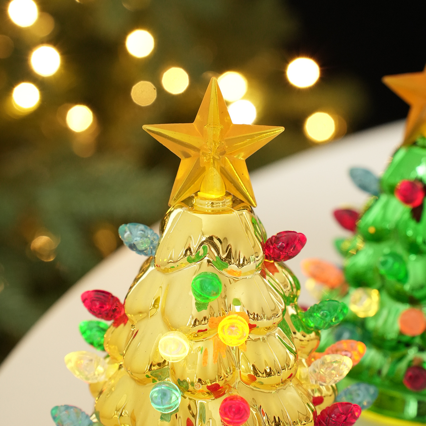 Transfronterizos luminosos árbol de Navidad decoración de escritorio decoración de fiesta decoración de la mesa de comedor luz de decoración de Navidad luz de noche en stock