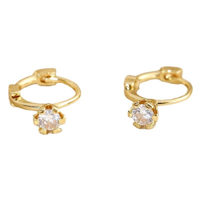Cross-Border 2025 New Korean Style Simple Elegant High-End Cold Earrings Fashion Retro Trendy Niche Earrings