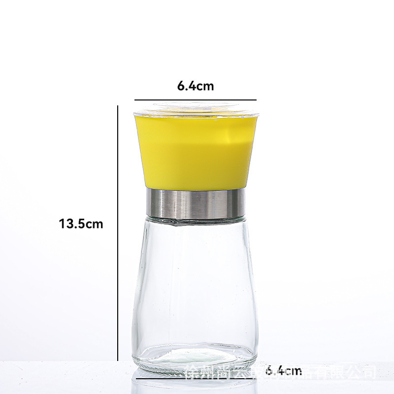 跨境手动研磨器亚马逊304不锈钢陶瓷芯黑胡椒花椒海盐调味撒料瓶|undefined