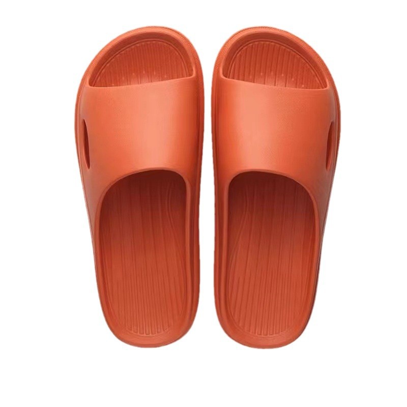 Zapatillas de verano para mujeres pisar mierda sensación casera simple baño antideslizante interior ligero zapatillas para hombres pareja