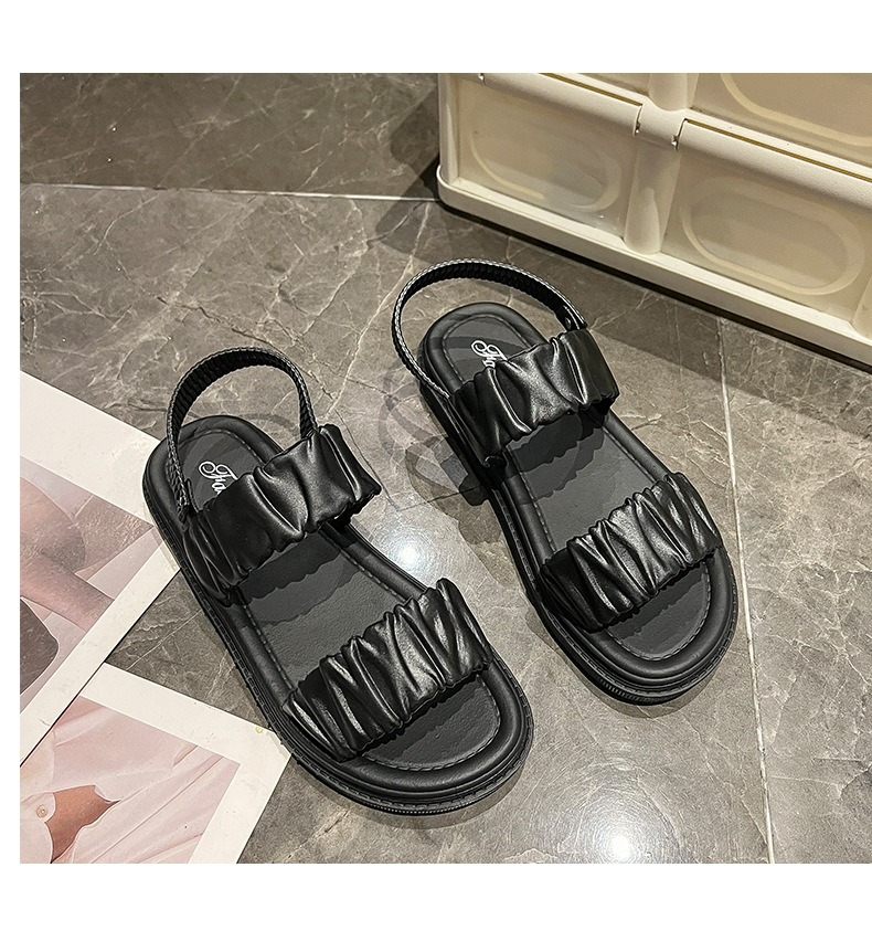 Sandali da donna alla moda, nuovo stile estivo per interni ed esterni, scarpe da spiaggia con fondo piatto antiscivolo, alla moda e versatili_voghion.com