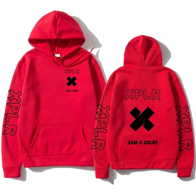 2024 Men Xplr Hoodie Sam y Colby Chainlink Merch Heart Sha