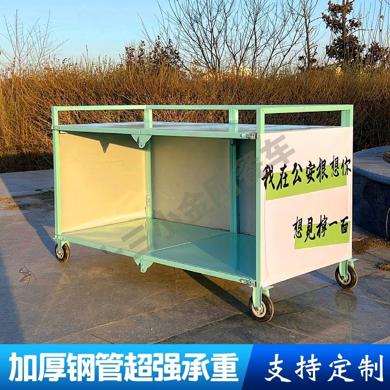 新款冰粉摆摊小推车移动寿司折叠小推车烤肠夜市小吃车地推促销车