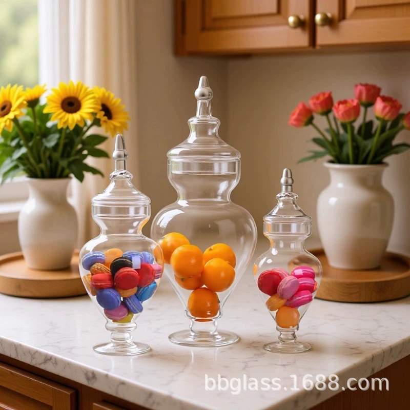 BBGLASS Baobei стеклянная креативная банка для конфет, банка для хранения, современный домашний банкет, свадебные украшения, украшения