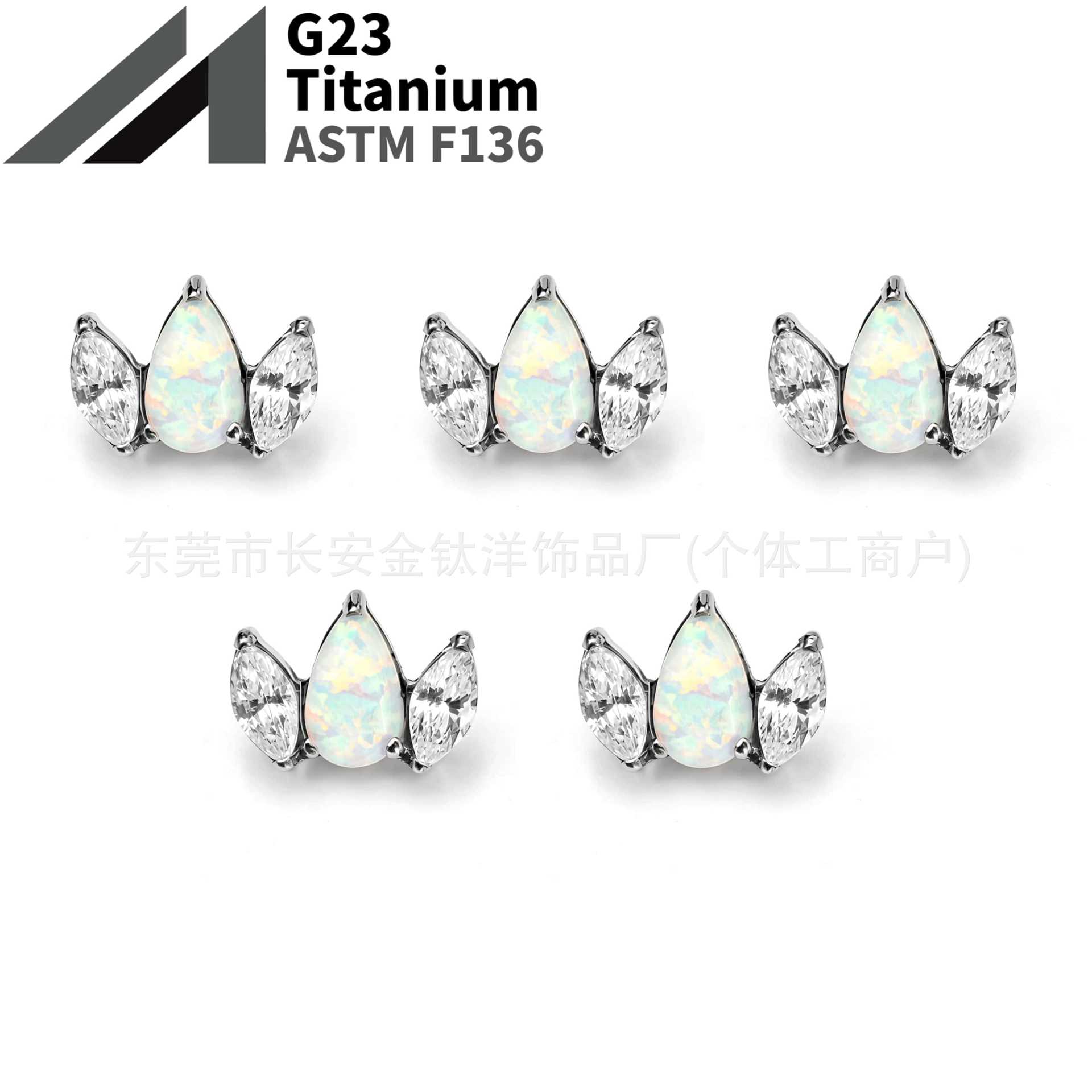 16G labret stud size and finish detail
