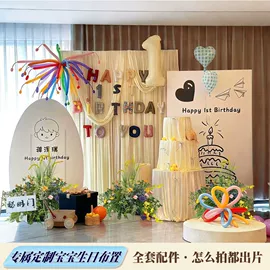 气球;场地布置道具;拉花、彩带