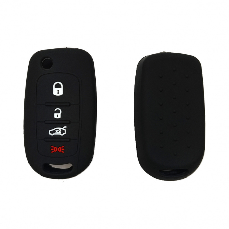 Aplicable a 4 teclas plegables FIAT 500 no estándar llave de silicona FIAT BoYue Lang Lingya estuche de control remoto