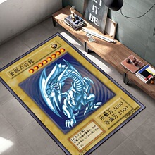 跨境硅藻泥地垫青眼白龙游戏王卡牌吸水垫二次元防滑速干浴室地垫