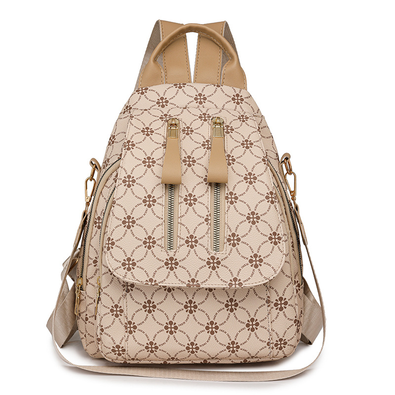 Mochila para mujer 2024 nueva moda coreana moda multiusos mochila pequeña gran capacidad todo-fósforo cuero suave bolso de hombro para mujer