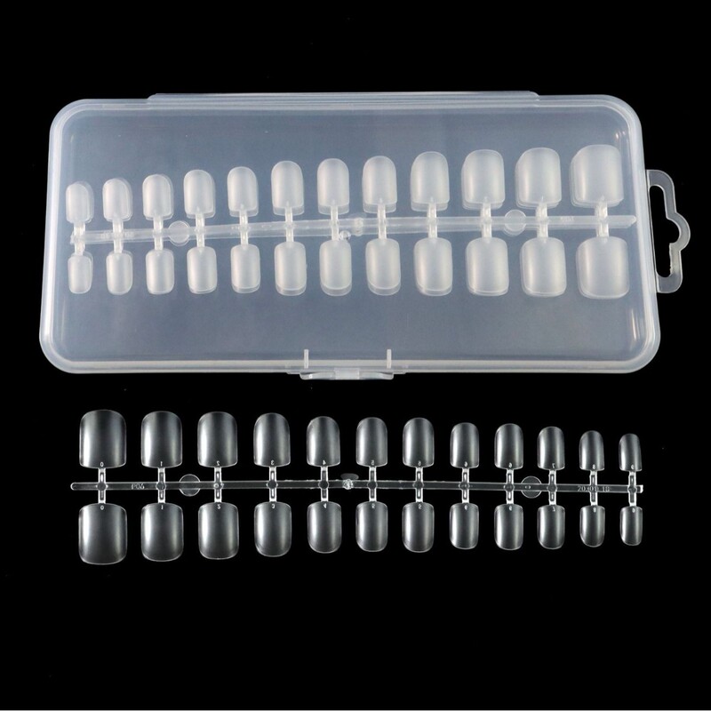 120 pieces of net red nail art non-marking nail piece non-polishing ultra-thin almond nail piece frosted wearing nail paste