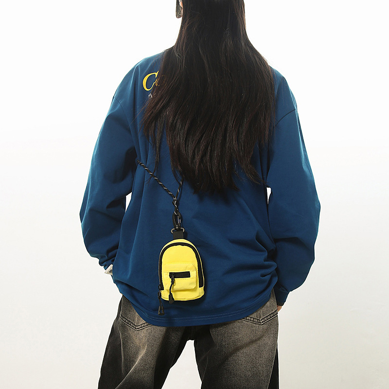 迷你挂脖子包女零钱卡包耳机包ins个性小挎包钥匙斜挎包男小包包