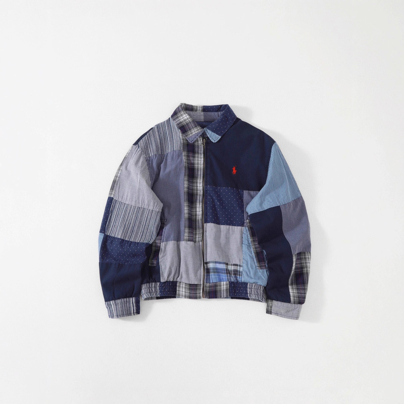 Cross-Border Supply Rl Laff 25S Runway Style Reversible Patchwork Jacket Hampton Pony Splicing Tie-Dye Couple Cross-Border Supply Rl Laff 25S Runway Style Reversible Patchwork Jacket Hampton Pony Splicing Tie-Dye Couple