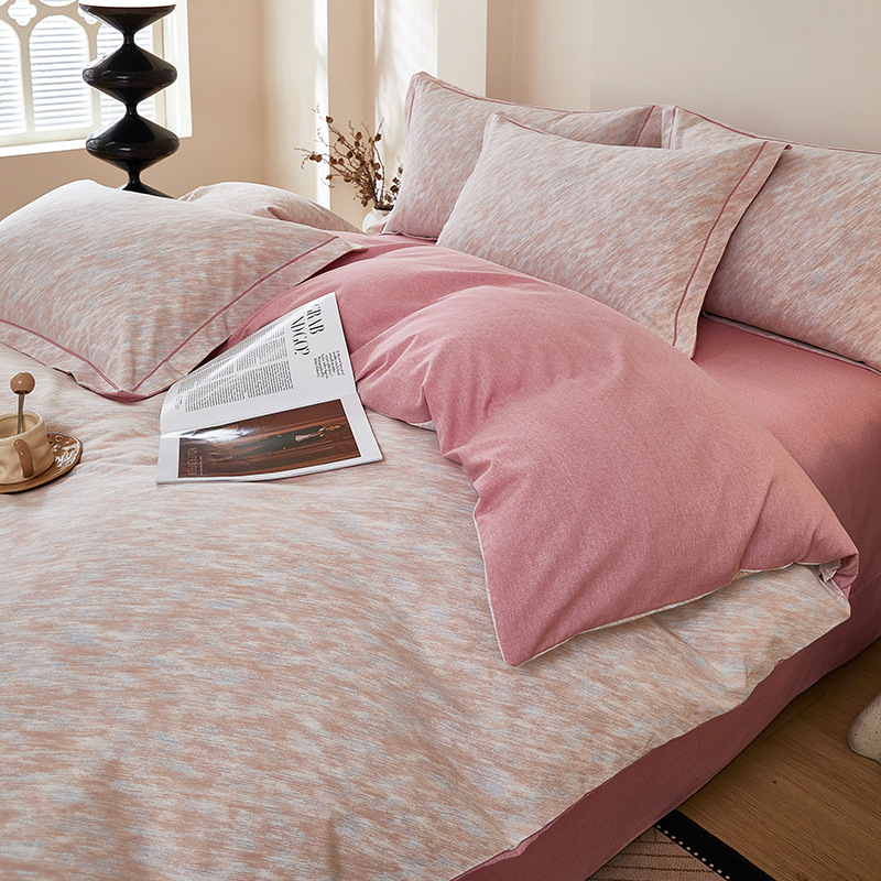 Cama de molido simple conjunto de cuatro piezas 2025 nuevo invierno engrosado sábanas cubierta de cama de algodón puro