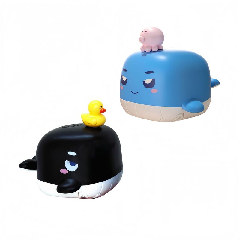国境を越えた赤ちゃんのお風呂と水のおもちゃ電動水スプレークジラシャワー子供用バススイミングバスと水のおもちゃ|undefined