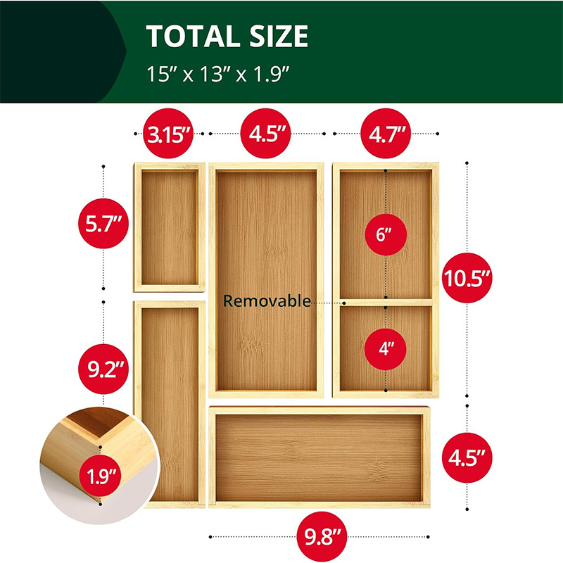 Caja de almacenamiento de escritorio de madera Tocador de varios dormitorios Joyería Cosméticos Caja de clasificación Función Caja de almacenamiento del cajón